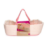 POMEA Puppentragetasche Pink Lines mit Puppe und Zubehör von Djeco ; Pomea Puppentragetasche Pink Lines von Djeco für Puppen bis 36 cm ; POMEA Puppentragetasche Pink Lines mit Puppe und Zubehör ; POMEA Puppentragetasche Pink Lines mit Puppe und Zubehör ; POMEA Puppentragetasche Pink Lines mit Puppe und Zubehör