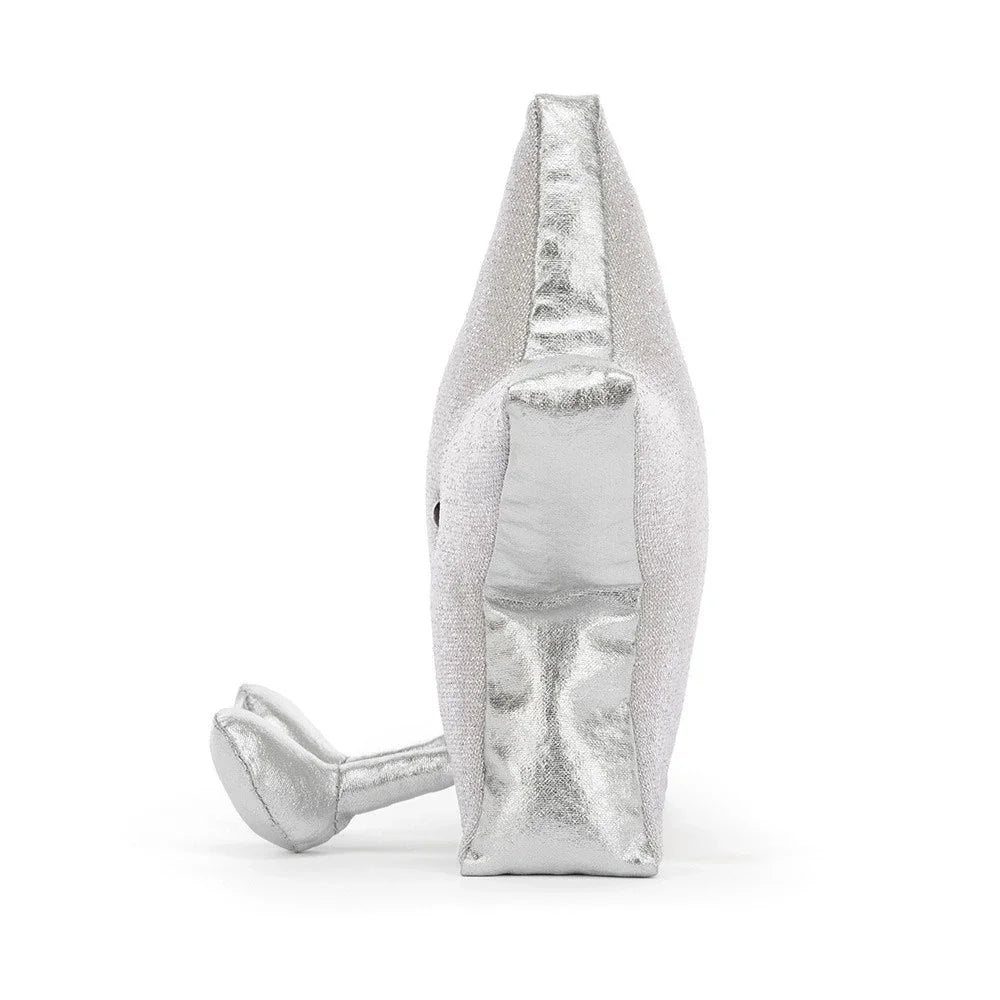 Jellycat Amuseables Silver Star Plüschspielzeug silberfarben mit Gesicht