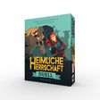 Heimliche Herrschaft Duell Brettspiel Box mit Charakteren Illustration