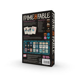 Fame & Fable - Kartonverpackung - Rückseite - vom Spiel von Owen Davey - vom Verlag Board Game Circus