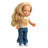 POMEA Puppenkleidung Lovely Ivory mit Löwenshirt und Jeans ; POMEA Puppenkleidung Lovely Ivory mit Löwen-Design für 32cm Puppen ; POMEA Puppenkleidung Lovely Ivory: Löwen-Shirt und Jeans Set ; POMEA Puppe mit blonde Haare, Löwen-Shirt und Jeans-Outfit