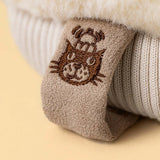 Jellycat Amuseables Fitswell Mitten mit süßem Katzengesicht-Design in Beige