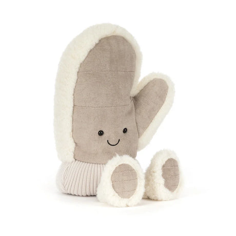 Jellycat Amuseables Fitswell Mitten Handschuh beige weiß Plüsch Spielzeug