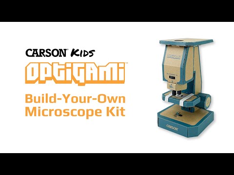 CARSON | Optigami Pappmikroskop-Bausatz zum Selberbauen