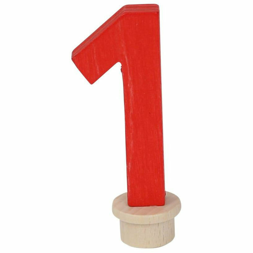 Geburtstagszahl 8 Aus Holz - Rote Dekoration Für Den Kindergeburtstag