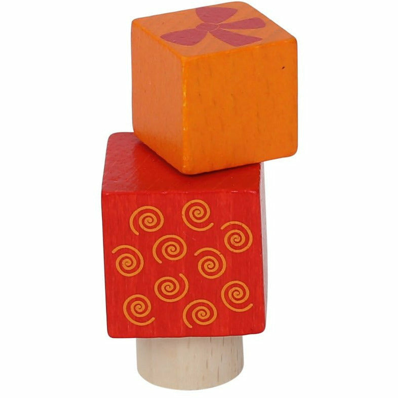 Ahrens | Stecker Päckchenstapel orange/rot
