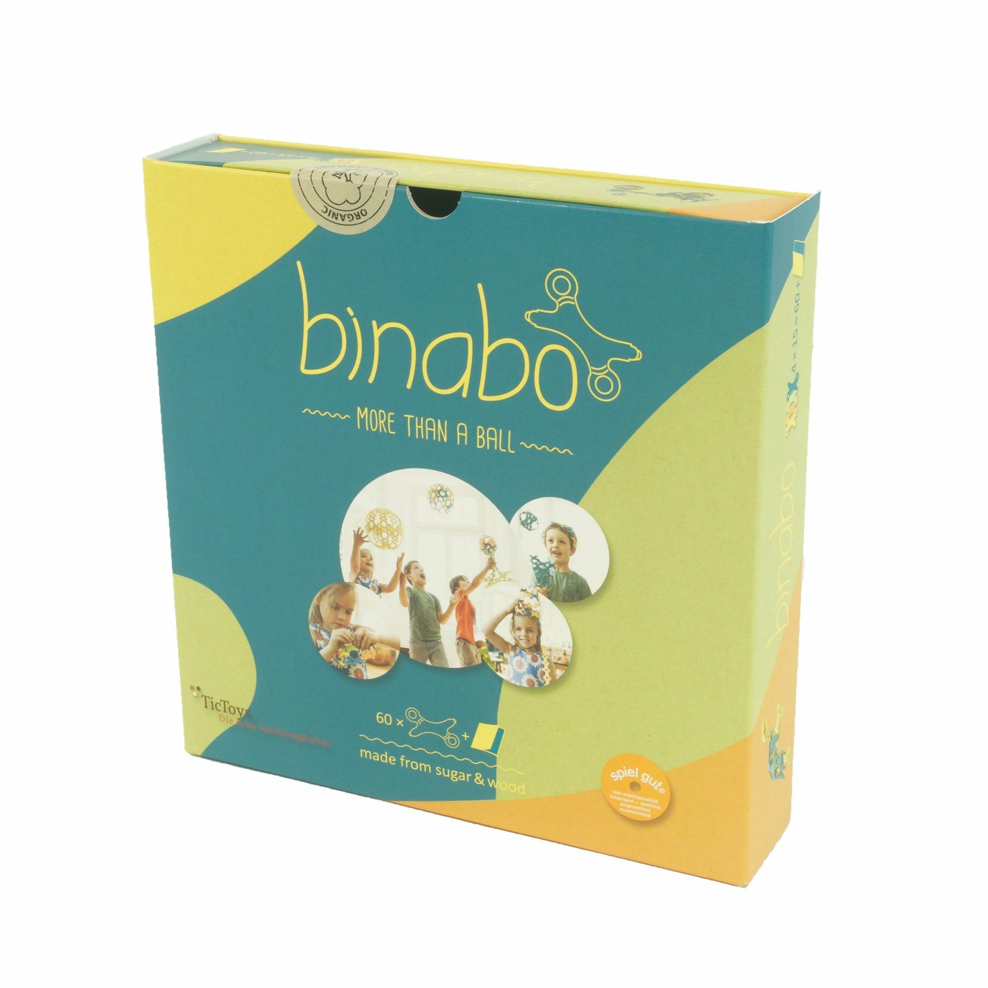 Binabo | Konstruktionsspiel | Box mit 60 Chips in 4 Farben