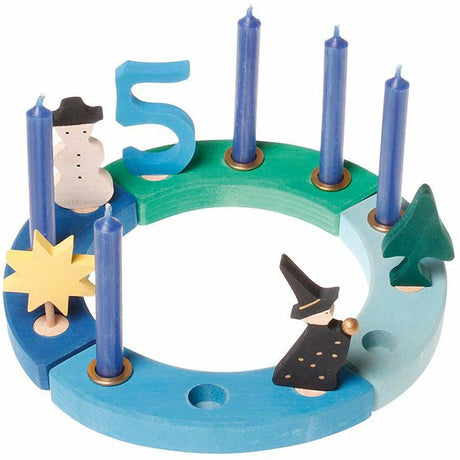 Grimm's | Kleiner Geburtstagsring Blau-Grün