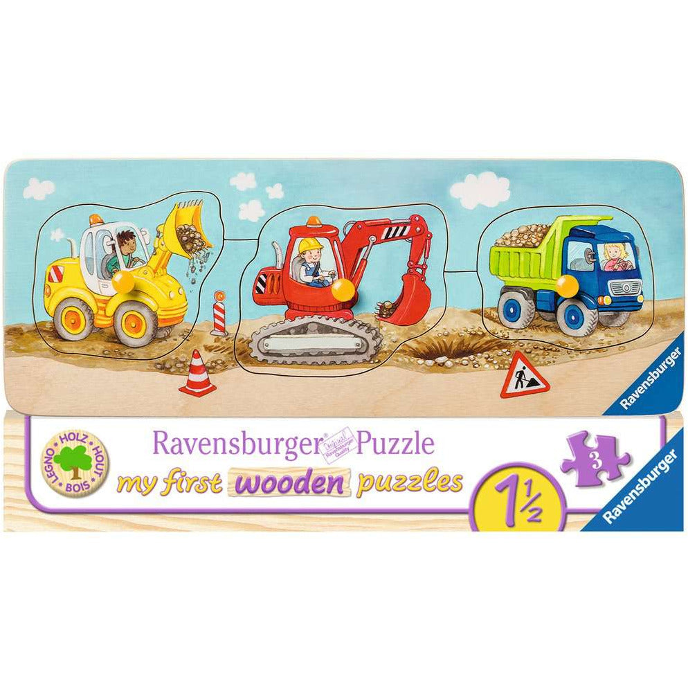 Ravensburger | Die kleine Baustelle | Kinderpuzzle | 3 Teile