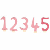 Grimm's | Rosa Zahlenstecker Set 1-5