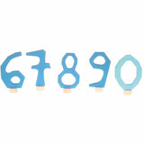 Grimm's | Blaues Zahlensteckerset 6-9 und 0