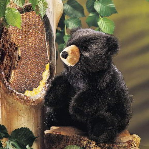 Folkmanis Puppets | Kleiner dunkelbrauner Bär / Baby Black Bear