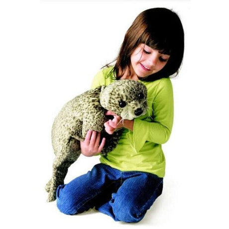 Folkmanis Puppets | Seerobbenbaby, silber / Harbour Seal