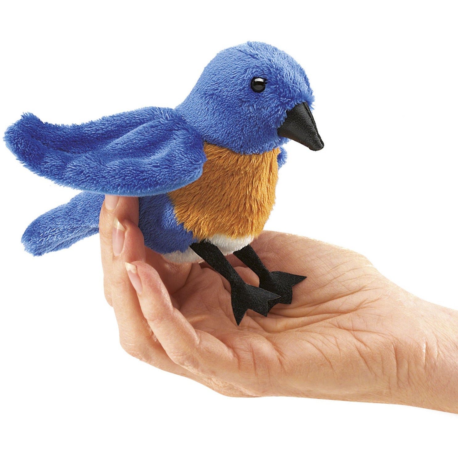 Folkmanis Puppets | Mini Hüttensänger-Vogel (blau) / Mini Bluebird