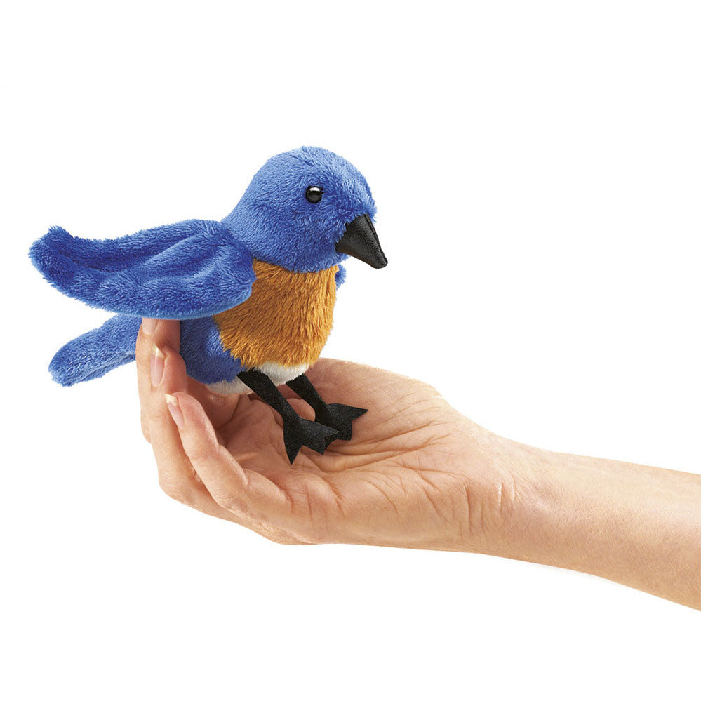 Folkmanis Puppets | Mini Hüttensänger-Vogel (blau) / Mini Bluebird