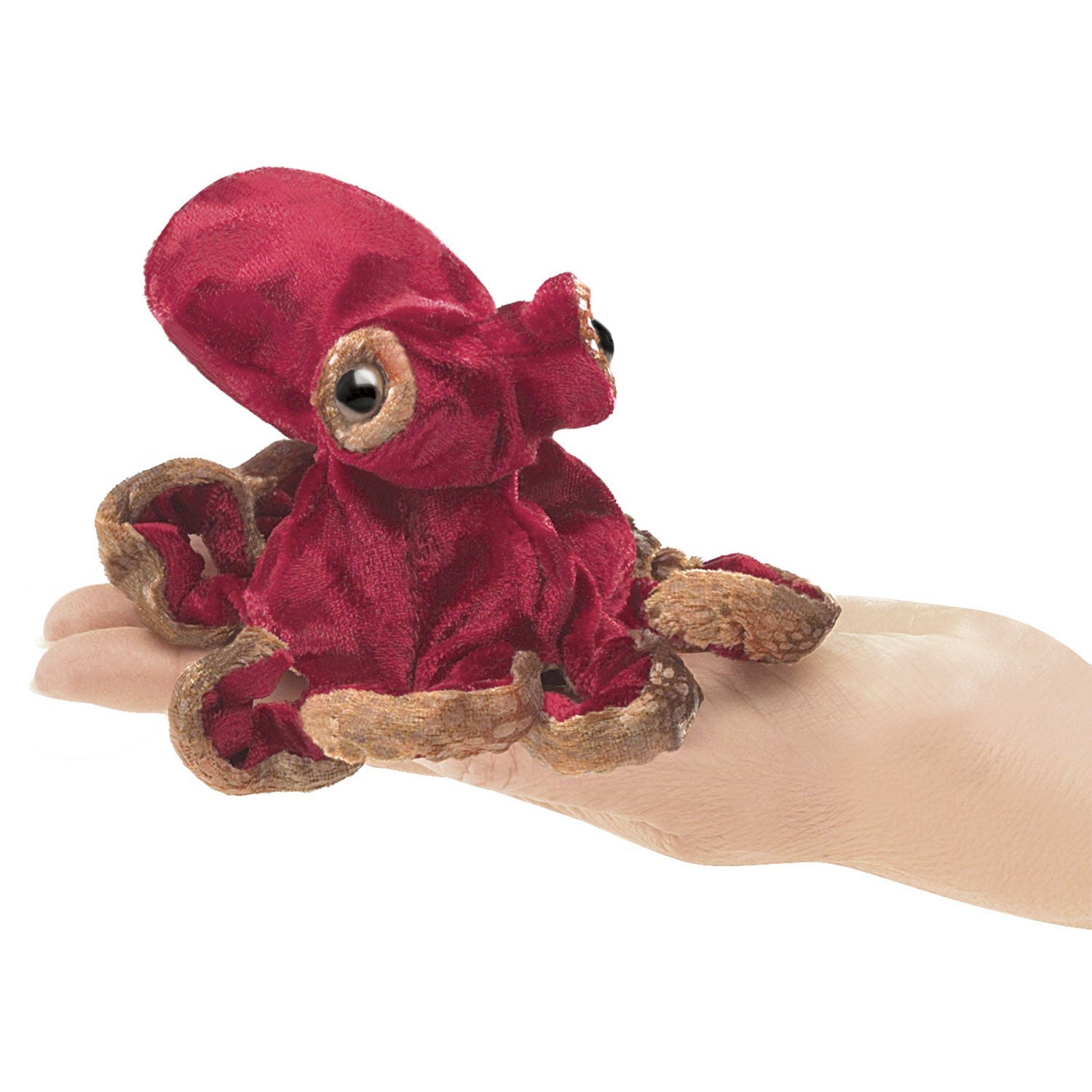 Folkmanis Puppets | Mini Oktopus, rot / Mini Red Octopus