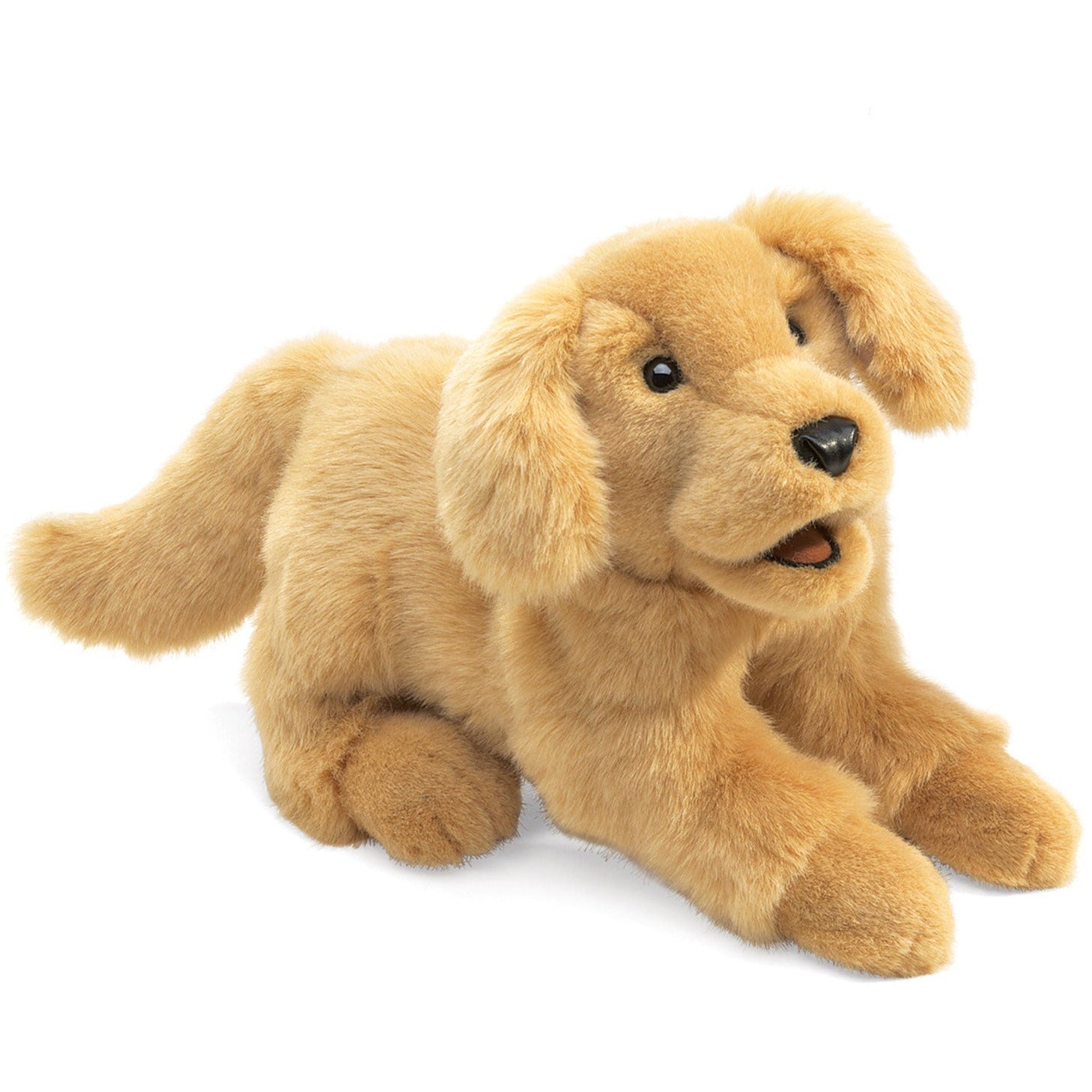 Folkmanis Puppets | Golden Retriever Baby / Golden Retriever Puppy