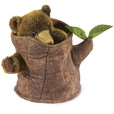Folkmanis Puppets | Bär im Baumstamm / Bear in Tree Stump