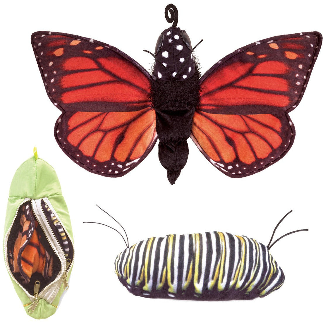 Folkmanis Puppets | Metamorphose Schmetterling / Monarch Life Cycle - Metamorphose