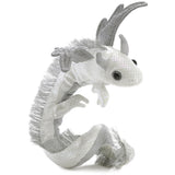Folkmanis Puppets | Drachenarmband weiß / Pearl Dragon Wristlet