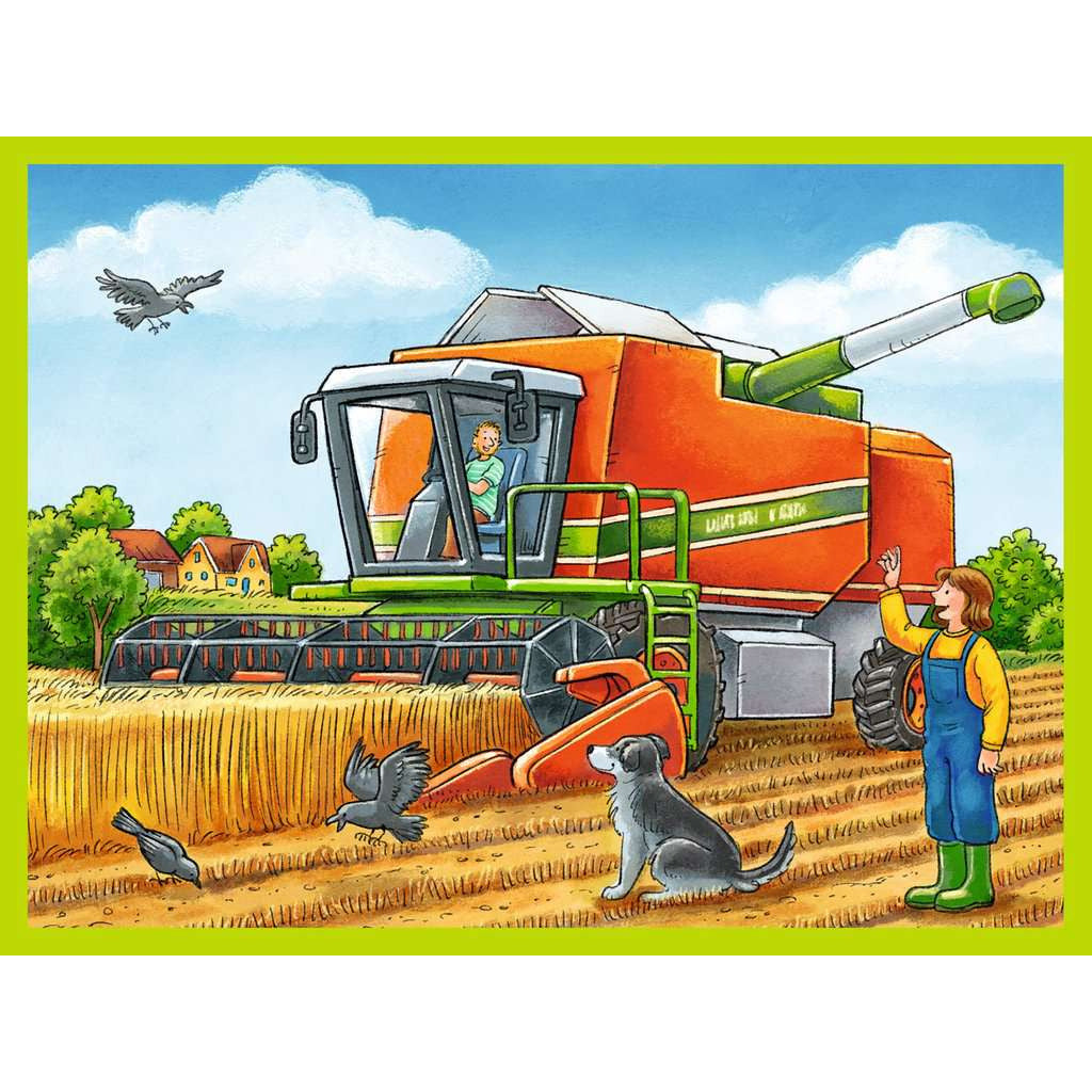 Ravensburger | Fahrzeuge auf dem Bauernhof | Kinderpuzzle | 12 Teile