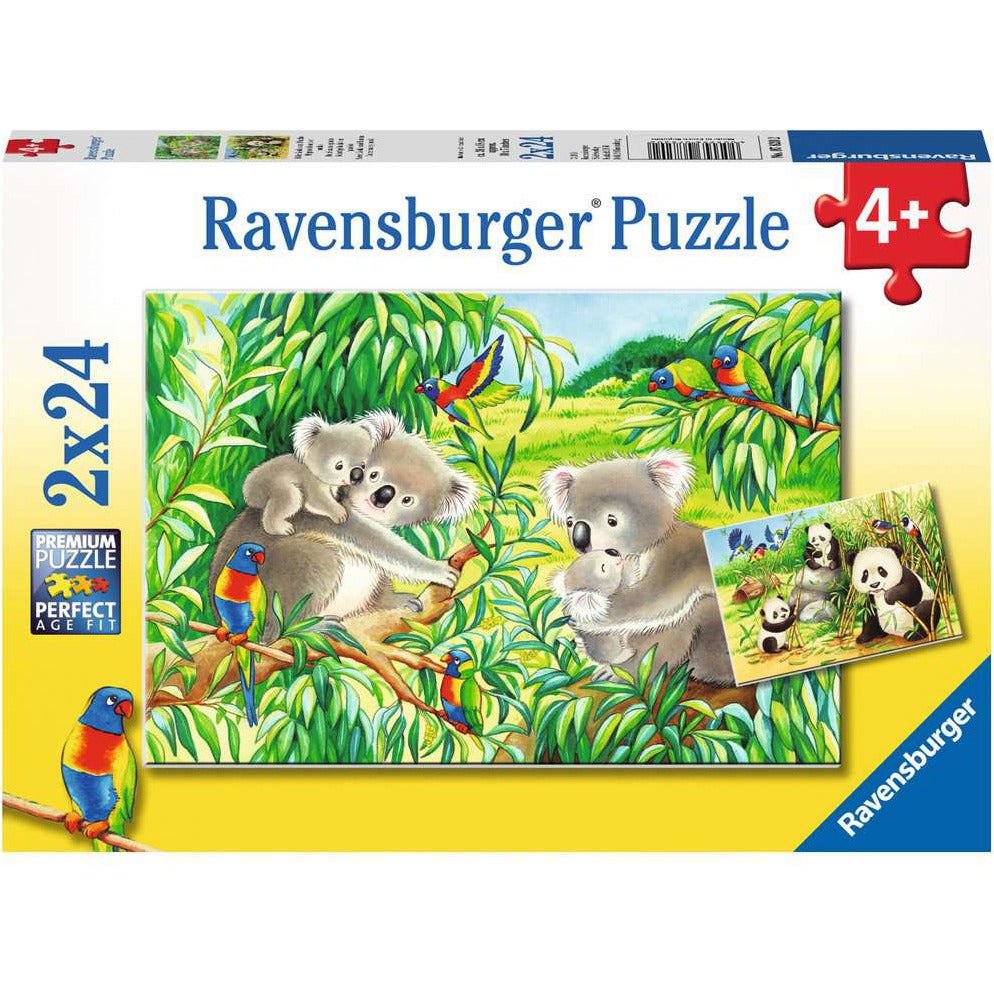 Ravensburger | Süße Koalas und Pandas | Kinderpuzzle | 24 Teile