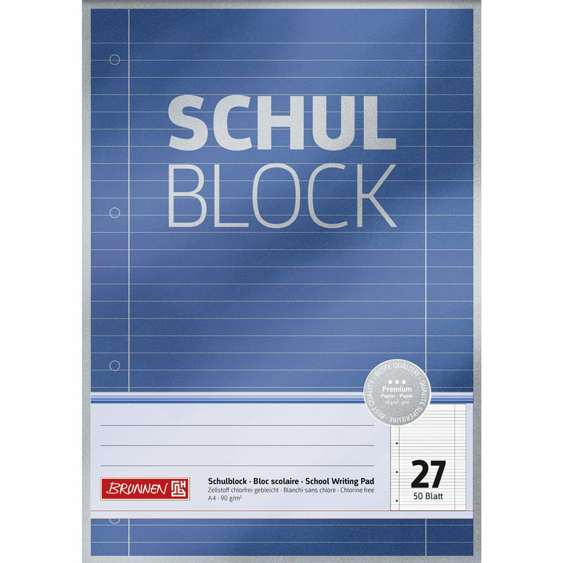 Schulblock A4 Lin27 50Bl Premium