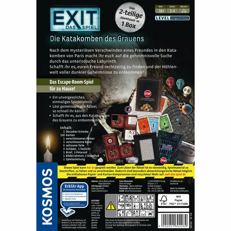 KOSMOS | EXIT® - Das Spiel: Die Katakomben des Grauens (F)