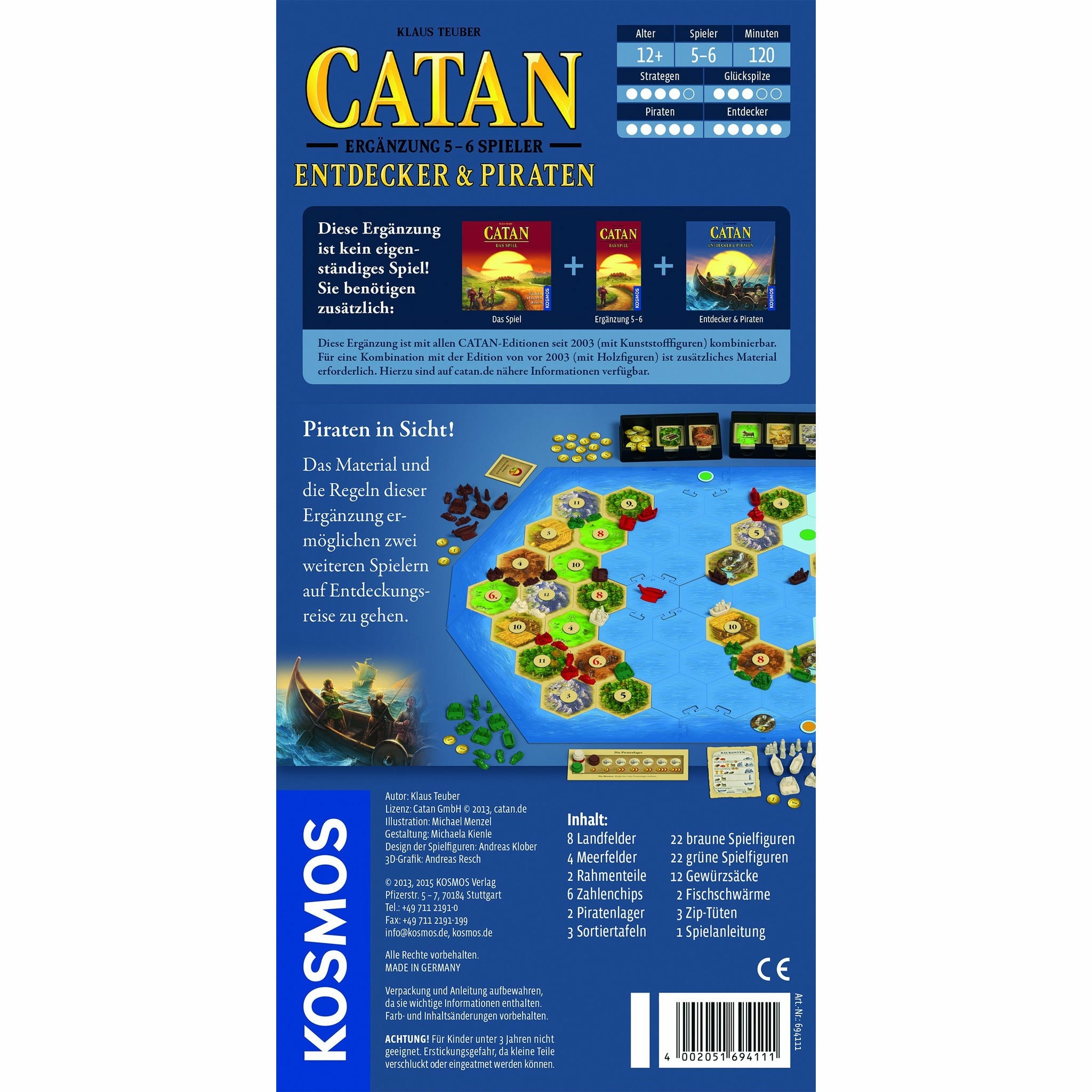 KOSMOS | Catan - Entdecker & Piraten 5-6 Spieler