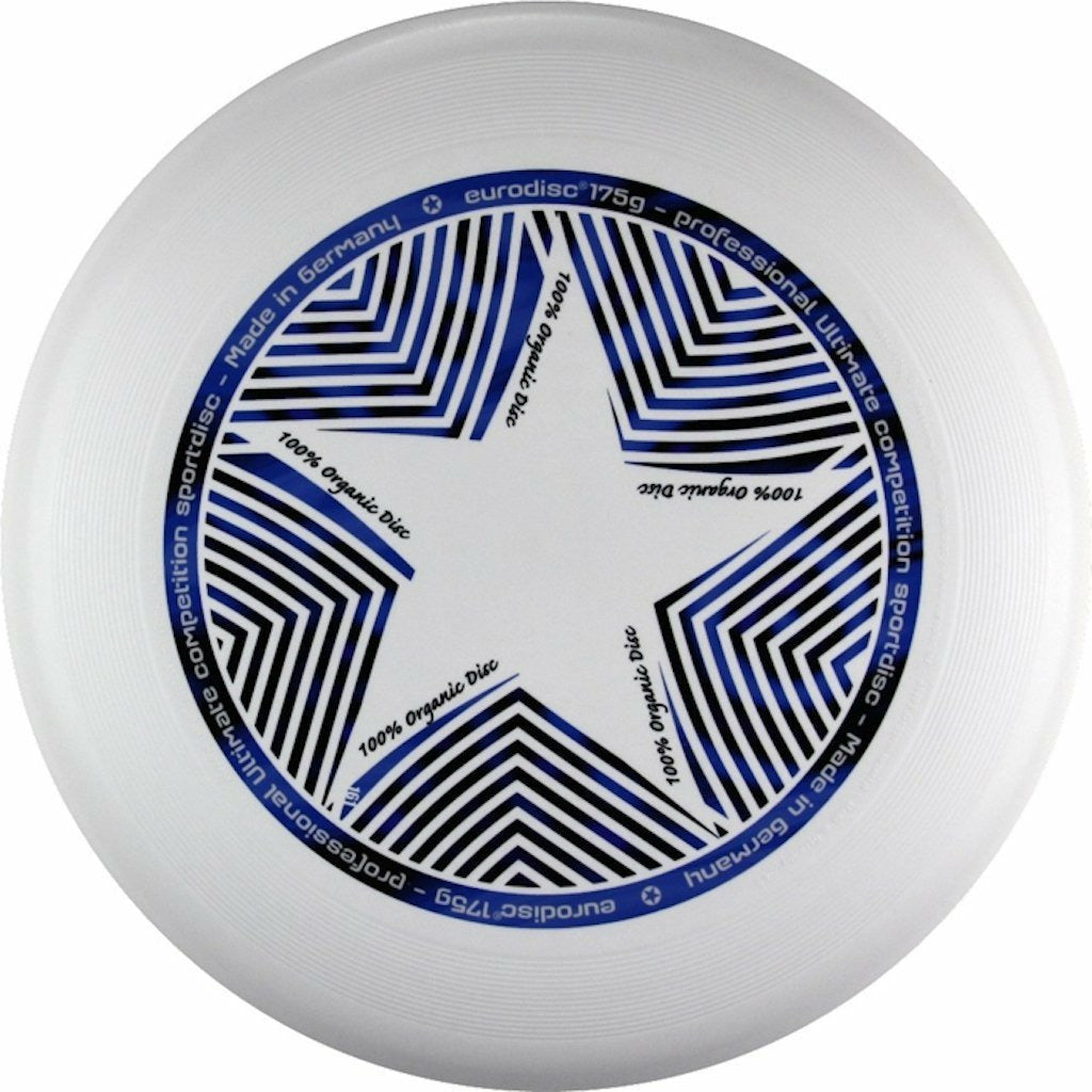 Eurodisc Organic Ultimate Frisbee Star 175g | weiß | 175gr. Ø27,50cm