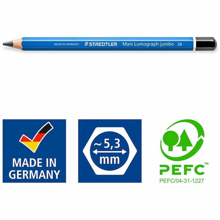 Bleistift Mars Lumo j. 2B 100% PEFC