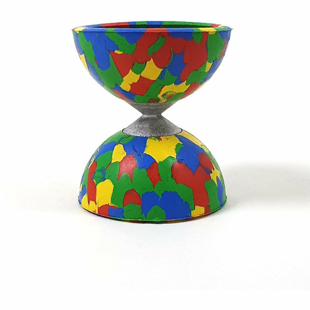 Diabolo Harlekino | rot/gelb/blau/grün | 110gr. Ø66,00mm  H74mm