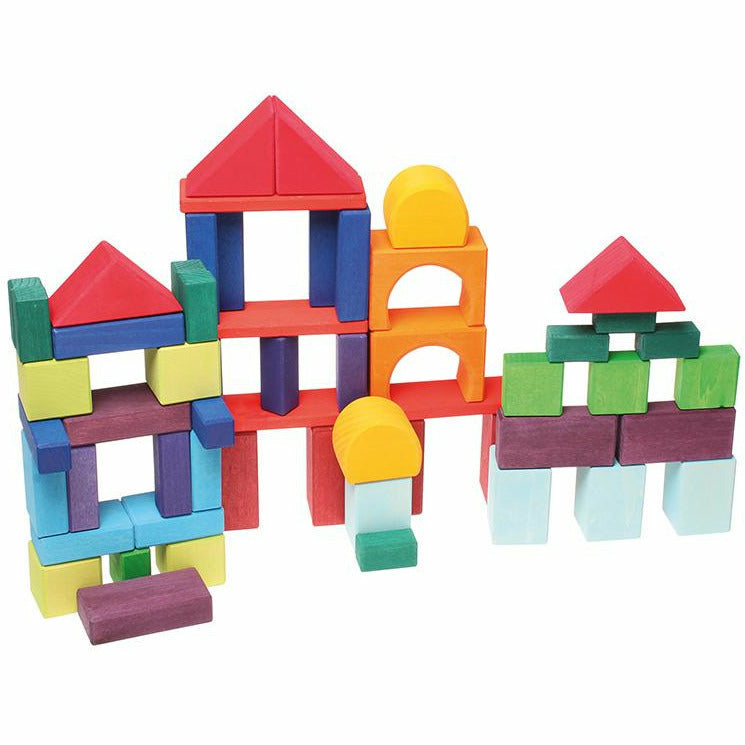 Grimm's | 60 bunte Geo Klötze