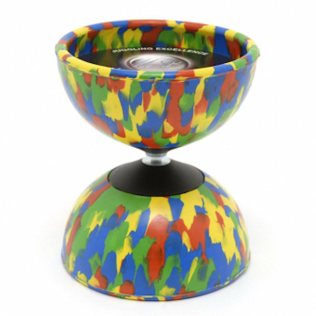 Diabolo Harlekin Medium | rot/gelb/blau/grün | 200gr. Ø100,00mm H 115mm