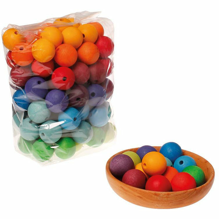 Grimm's | 96 Große Holzperlen