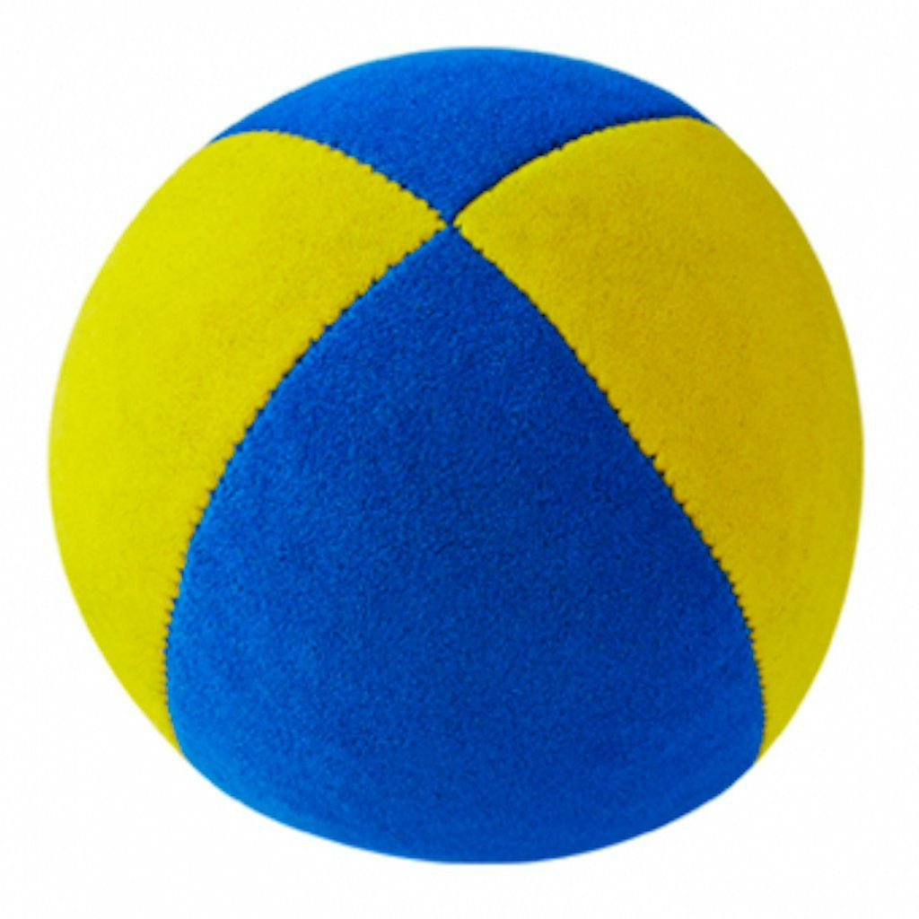 Beanbag Velour Ø 67mm | gelb/blau | 125gr. Ø67,00mm