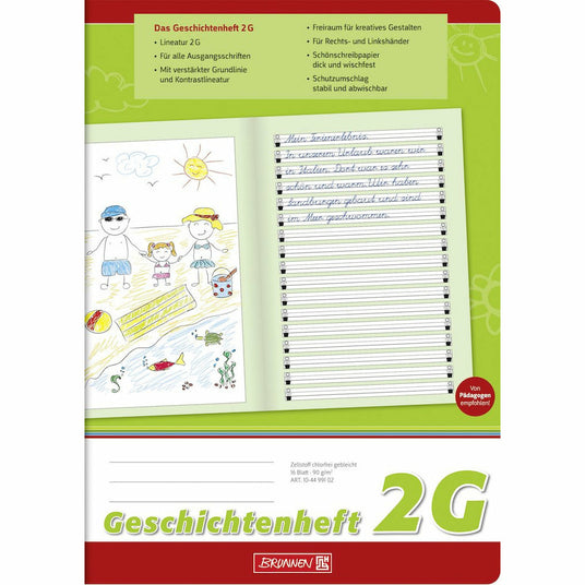 Geschichtenheft A4 Lin2G 16Bl