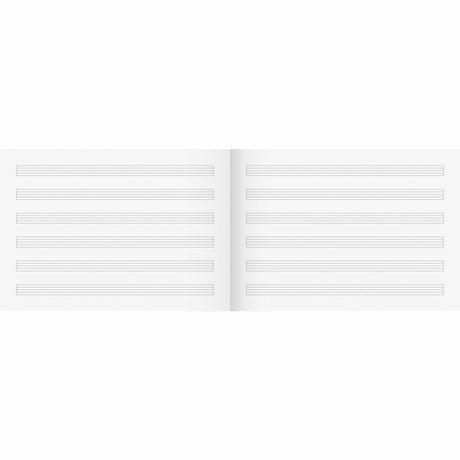 Notenheft A5 quer Lin.14 8 Blatt