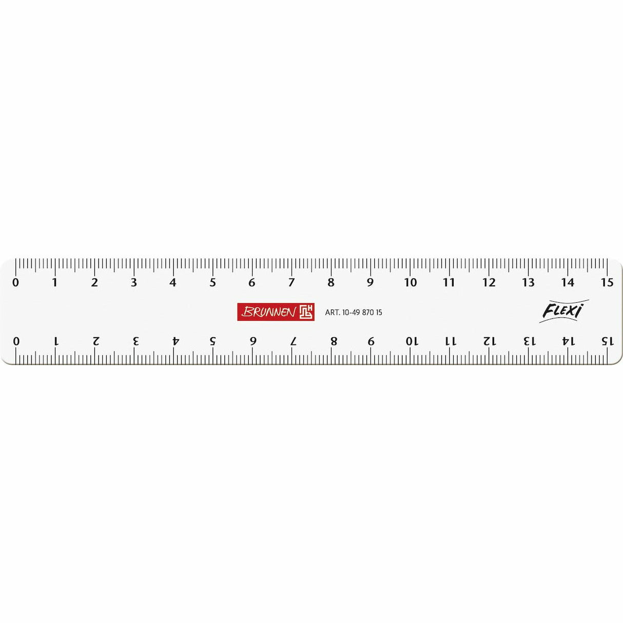 Lineal 15cm Flexi glasklar