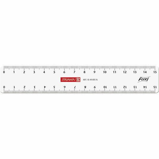 Lineal 15cm Flexi glasklar