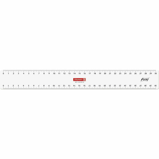 Lineal 30cm Flexi glasklar