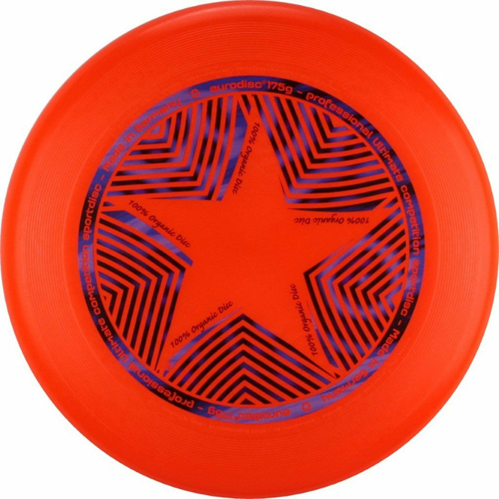 Eurodisc Organic Ultimate Frisbee Star 175g | orange | 175gr. Ø27,50cm
