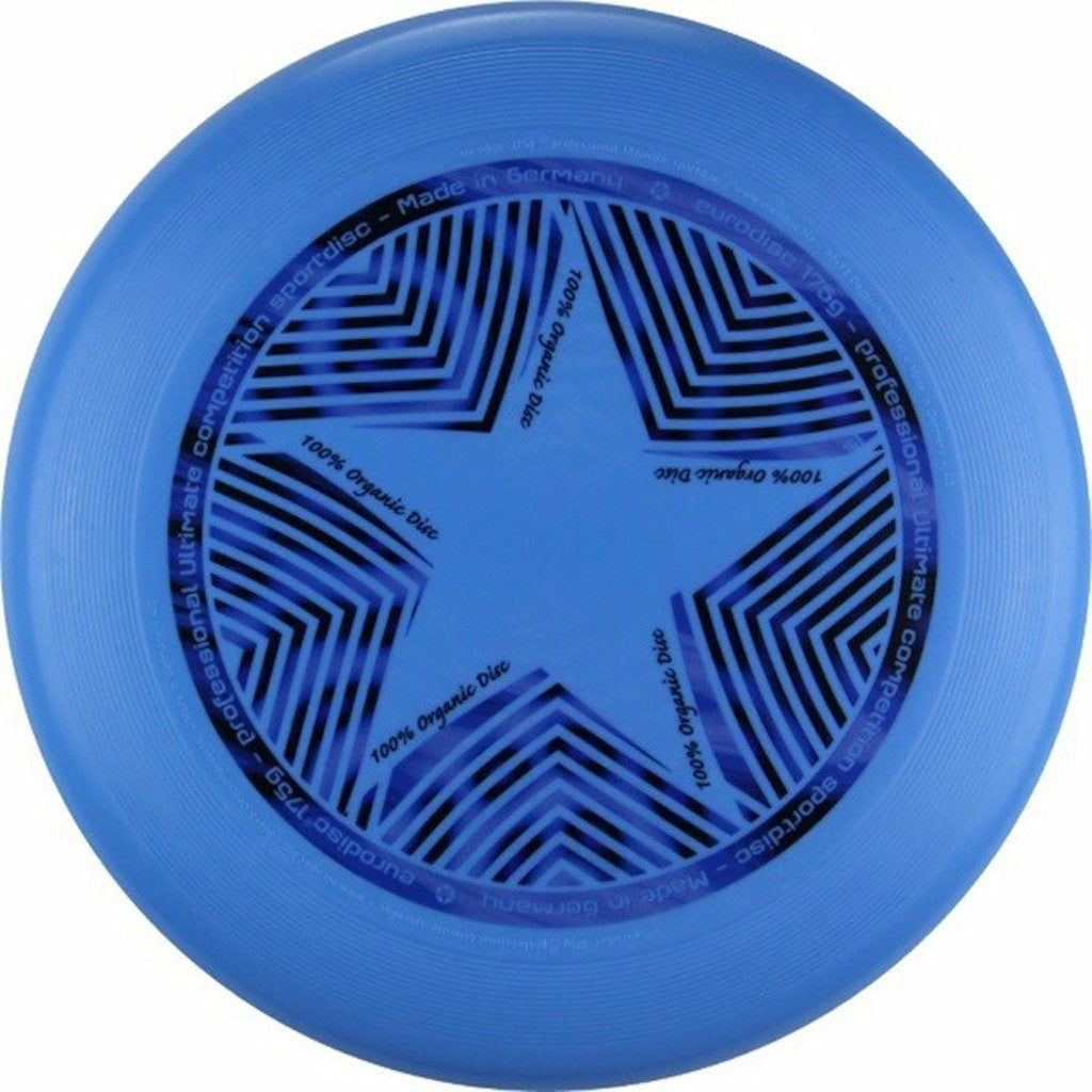 Eurodisc Organic Ultimate Frisbee Star 175g | bright-blue | 175gr. Ø27,50cm