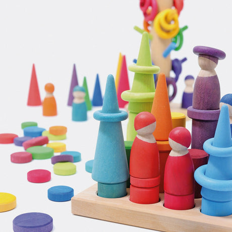 Grimm's | Steckspiel Kleine Walzen Regenbogen
