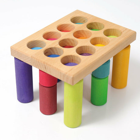 Grimm's | Steckspiel Kleine Walzen Regenbogen