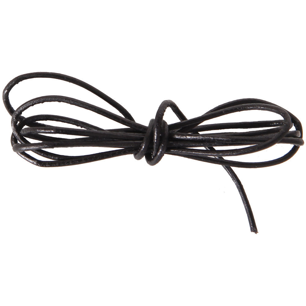 Lederband Ziegenleder | schwarz | 100 cm
