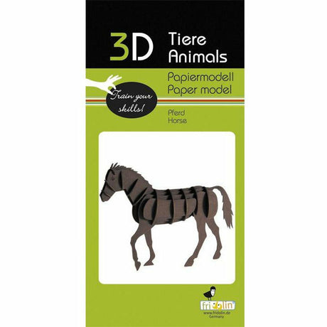 3D-Modell | Pferd | Spezialkarton | gelasert