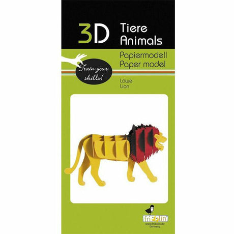 3D-Modell | Löwe | Spezialkarton | gelasert