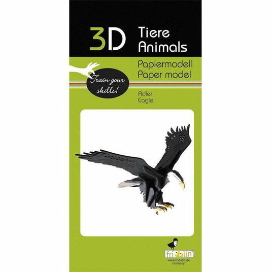 3D-Modell | Adler | Spezialkarton | gelasert