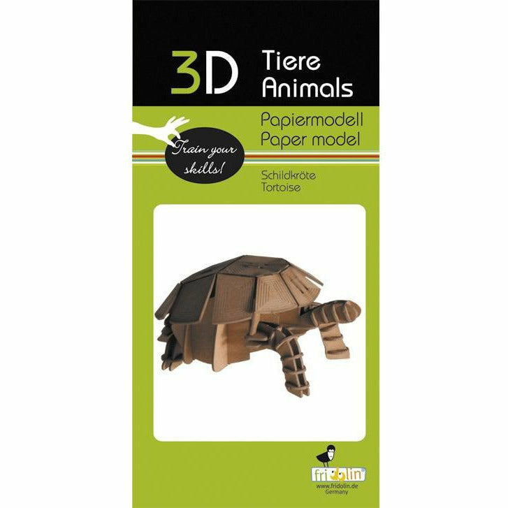 3D-Modell | Schildkröte | Spezialkarton | gelasert